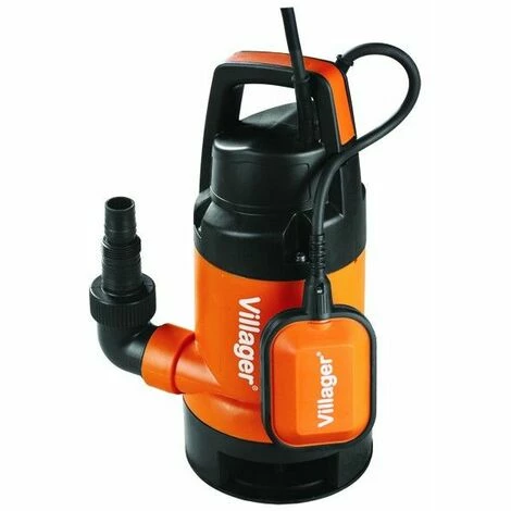 Pompe Vide Cave 550W 10000l/h Eaux Chargées Villager VSP 10000 - Orange