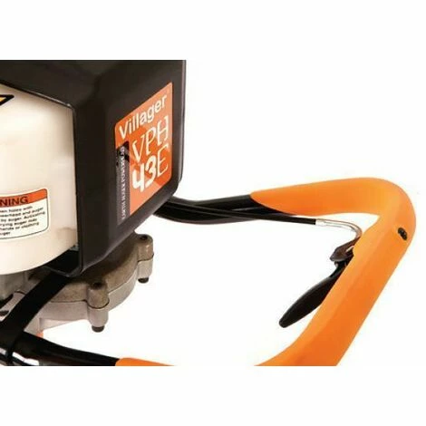 Tarière Thermique 2 Temps Lot 3 Vrilles 15 20 25cm Villager VPH 43 - Orange – Image 4