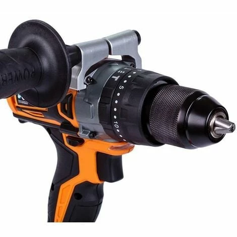 Perceuse Percussion Sans Fil 3 En 1 Fuse VLP 5120 Villager à Poignée Sans Chargeur Ni Batterie - Orange – Image 4