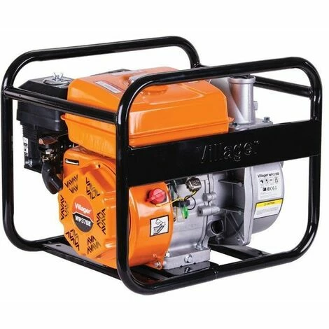 Pompe à Eau Thermique 50mm 2 Pouces 163cm3 5,1cv Débit 30000 L/h Villager WP37SE - Orange – Image 2