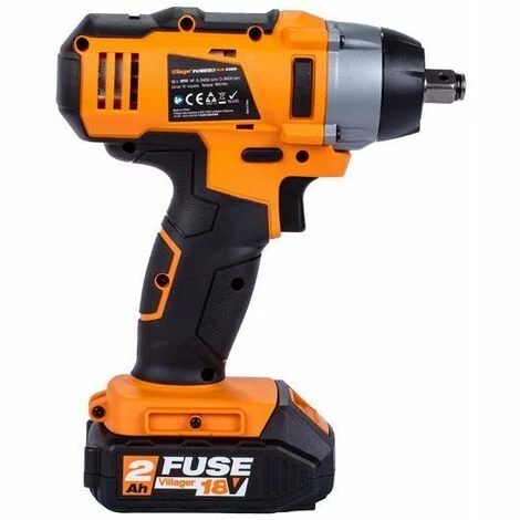 Clé à Chocs électrique 18V 180Nm Avec Batterie Et Chargeur Fuse VLN 3320 Villager - Noir – Image 4