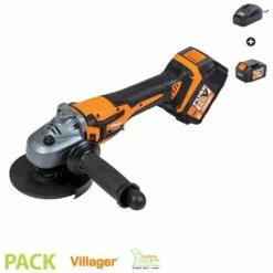 VILLAGER Disqueuse Sans Fil Avec Batterie Et Chargeur Fuse VLP 4520 - Orange