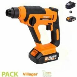 Burineuse électrique Avec Batterie Et Chargeur 18V Fuse VLN 0120 Villager - Orange