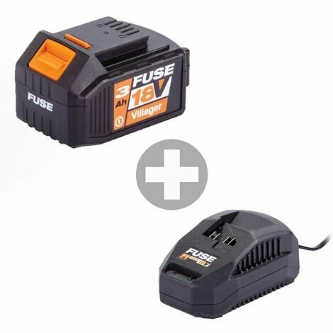 Scie Sauteuse Sans Fil Avec Batterie Et Chargeur 2400 Trs Mn 18V Fuse VLN 1120 Villager - Noir – Image 3