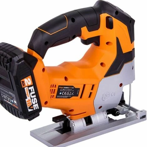 Scie Sauteuse Sans Fil Avec Batterie Et Chargeur 2400 Trs Mn 18V Fuse VLN 1120 Villager - Noir – Image 4