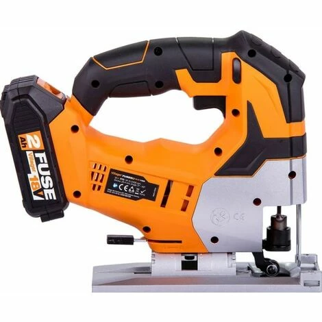 Scie Sauteuse Sans Fil Avec Batterie Et Chargeur 2400 Trs Mn 18V Fuse VLN 1120 Villager - Noir – Image 5