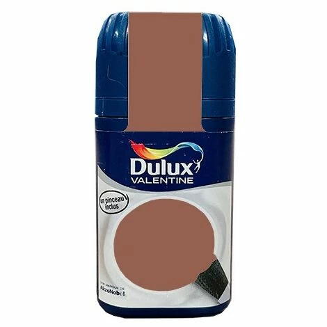 Testeur Peinture Acrylique Crème De Couleur DULUX VALENTINE Chocolat 50ml 0,050 L - Chocolat