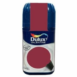 Peinture Acrylique Crème De Couleur DULUX VALENTINE Rouge Glamour 50ml 0,050 L - Rouge Glamour