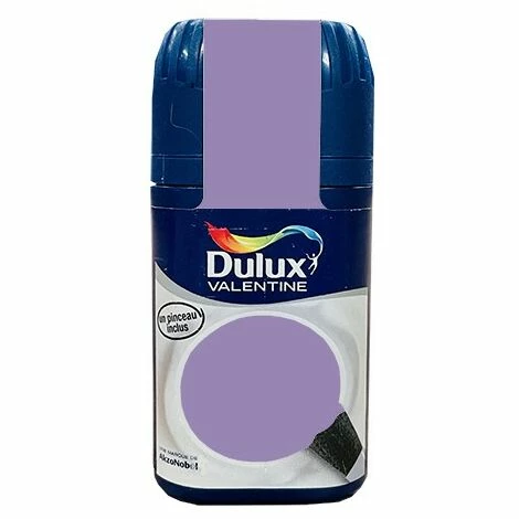 Testeur Peinture Acrylique Crème De Couleur DULUX VALENTINE Douce Violette 50ml 0,050 L - Douce Violette