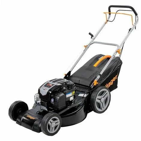 Tondeuse Thermique Moteur Briggs Stratton 3,5 Cv Coupe 51cm Mulching VILLAGER Falcon 5111B - Noir – Image 3