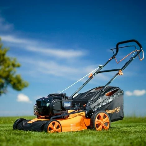 Tondeuse à Gazon Tractée Briggs & Stratton 150cc Lame 50cm Mulching VILLAGER Atlas 5111B - Noir – Image 3