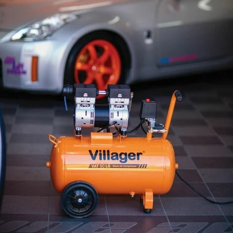 Compresseur D'air Silencieux 750W Cuve 50 Litres Villager VAT50LS – Image 4