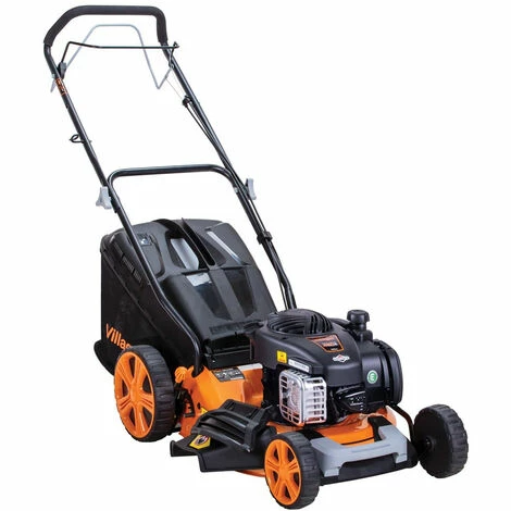 Tondeuse à Gazon Mulching Briggs Stratton Coupe 46cm Villager Prime 4111B - Orange – Image 2