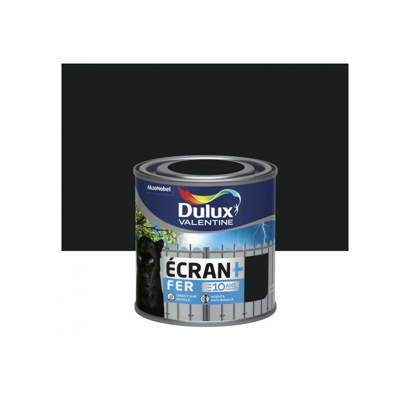 DULUXVALENTINE ECRAN FER BRI.0.25L NOIR