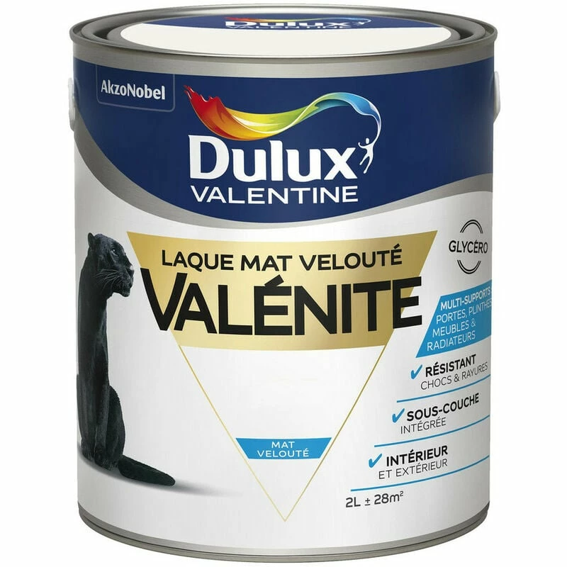 DULUX VALENTINE Laque Valénite Mat Velouté 2L