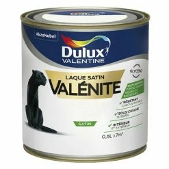 Laque Valénite - Satin - 0,5L Au RAL DULUX VALENTINE - Plusieurs Modèles Disponibles