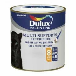 Peinture Acrylique Multi-supports Extérieure 0,5L Au RAL DULUX VALENTINE - Plusieurs Modèles Disponibles