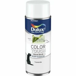 Peinture Aérosol Color Touch - Effet Verre Givré 400 Ml - Dulux Valentine - Verre Givré