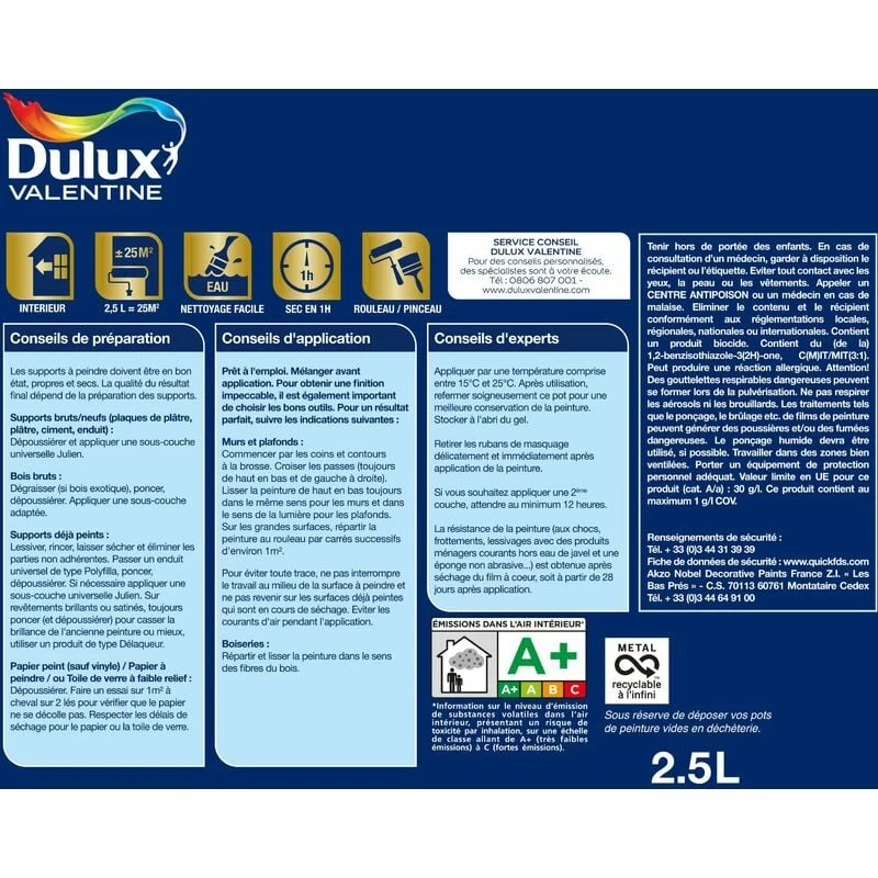 Peinture Blanche Haute Resistance - Dulux Valentine – Image 5