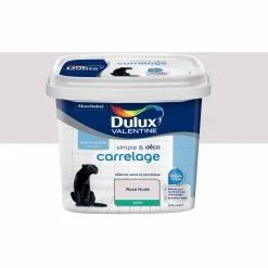DULUX VALENTINE Peinture Carrelage Rose Nude Finition : Satin | 0,5 L - Rose Nude