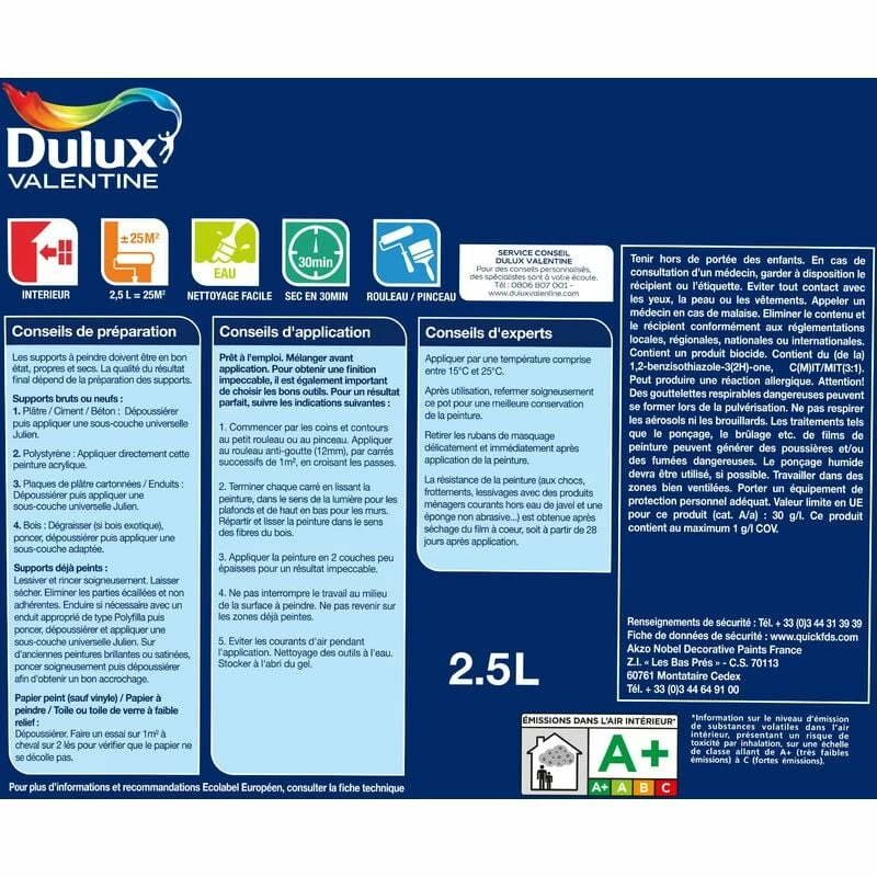 Peinture Le Blanc Facile - Dulux Valentine – Image 5