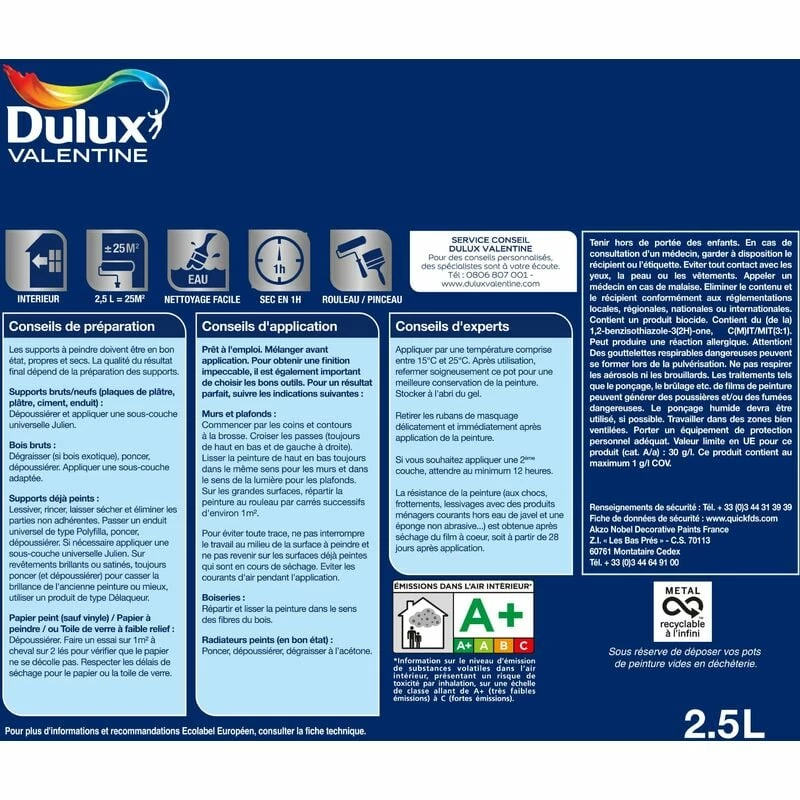 Peinture Le Blanc Finition Parfaite - Dulux Valentine – Image 5