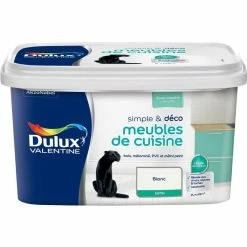 Peinture Meubles De Cuisine Couleur Satin - Simple & Déco Dulux Valentine
