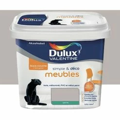 Peinture Meubles Dulux Valentine Simple & Déco Macaron Glacé 0,5 L - Macaron Glacé