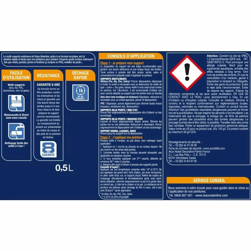 Peinture Multi-Supports Extérieure - Dulux Valentine – Image 5