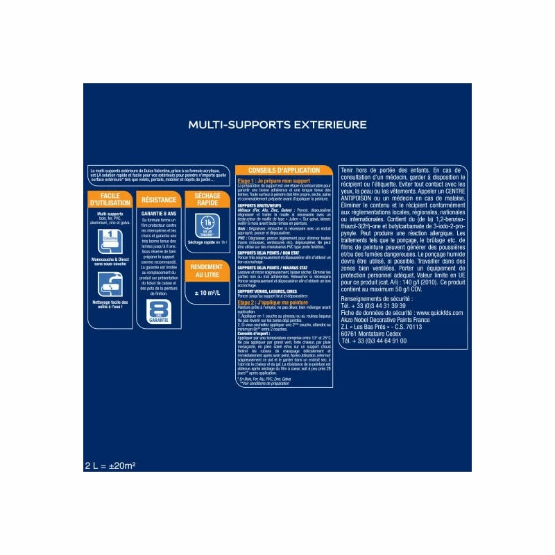 Peinture Multi-Supports Extérieure - Dulux Valentine – Image 4