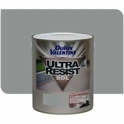 DULUX VALENTINE Peinture Ultra Resist Sol Gris Orly Finition : Satin | 2,5 L - Gris Orly