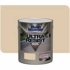 DULUX VALENTINE Peinture Ultra Resist Sol Sable Finition : Satin | 2,5 L - Sable